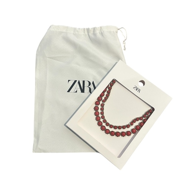 Zara Jewelry - Zara Ruby Red Statement Necklace